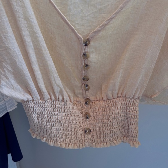 Medium Yellow Smocked Bottom Top - Picture 2 of 4